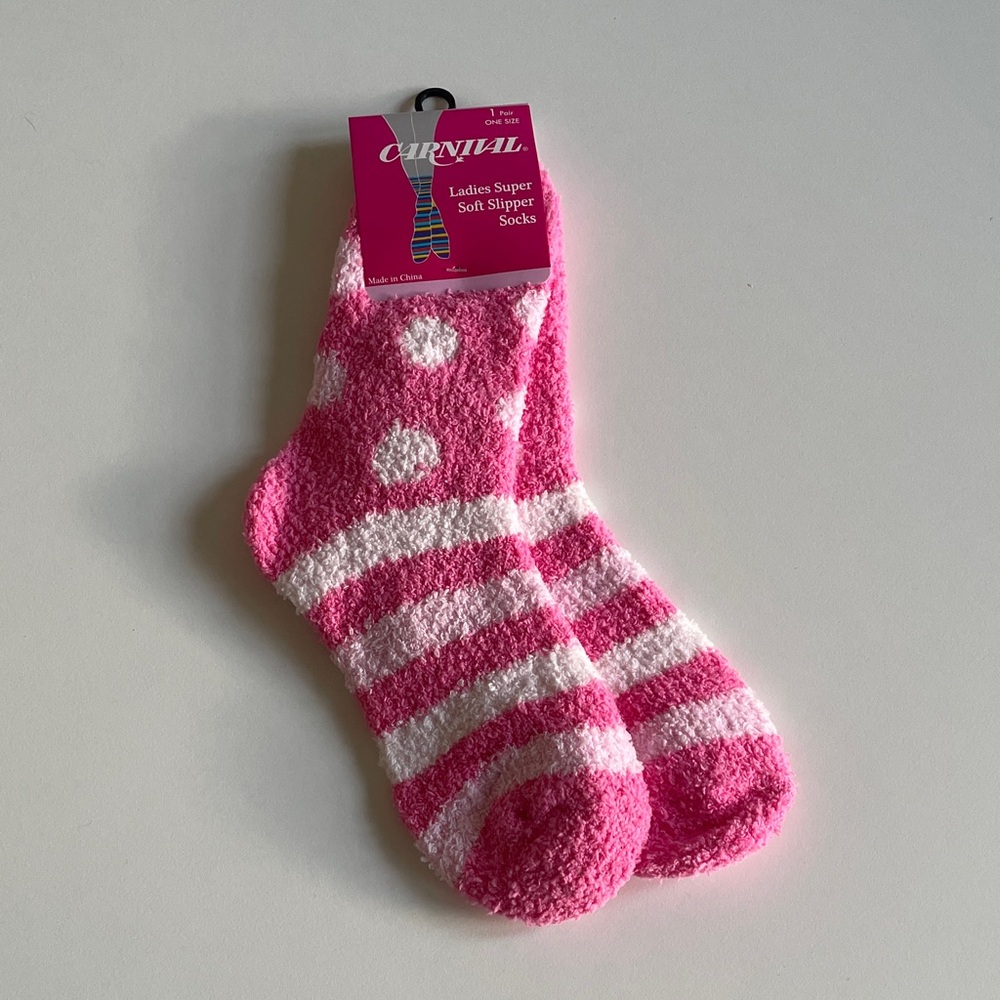 Cardinal Women’s Socks Fluffy Cozy Soft Pink